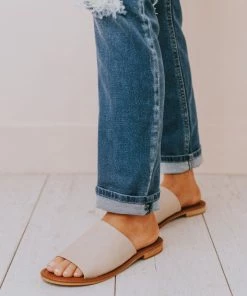 Elio Slip On Sandals Nude