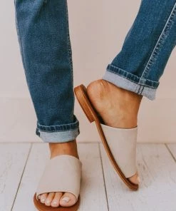 Elio Slip On Sandals Nude
