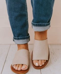 Elio Slip On Sandals Nude