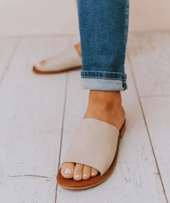 Elio Slip On Sandals Nude