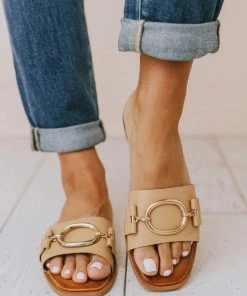 Elka Slip On Sandal Tan