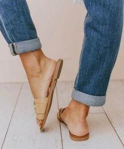 Elka Slip On Sandal Tan