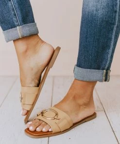 Elka Slip On Sandal Tan