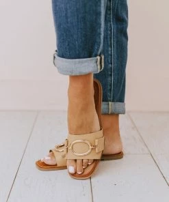 Elka Slip On Sandal Tan