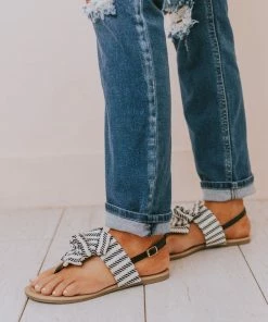 Shoes Elowen Bow Sandals Black/Beige