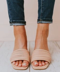 Evelyn Recycled Slip On Sandal Blush
