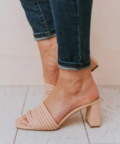 Evelyn Recycled Slip On Sandal Blush