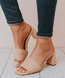 Evelyn Recycled Slip On Sandal Blush