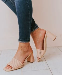 Evelyn Recycled Slip On Sandal Blush