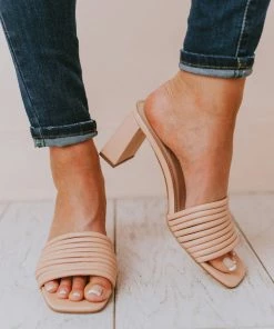 Evelyn Recycled Slip On Sandal Blush