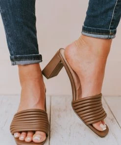 Shoes Evelyn Recycled Slip On Sandal Nutmeg