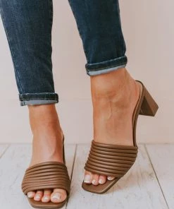 Shoes Evelyn Recycled Slip On Sandal Nutmeg