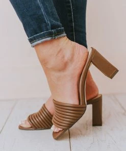 Shoes Evelyn Recycled Slip On Sandal Nutmeg