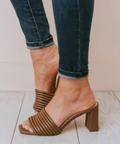 Shoes Evelyn Recycled Slip On Sandal Nutmeg