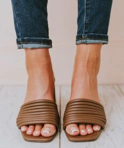 Shoes Evelyn Recycled Slip On Sandal Nutmeg