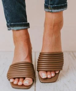 Shoes Evelyn Recycled Slip On Sandal Nutmeg