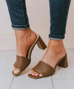 Shoes Evelyn Recycled Slip On Sandal Nutmeg