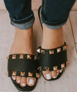 Shoes Evie Studded Sandals Black
