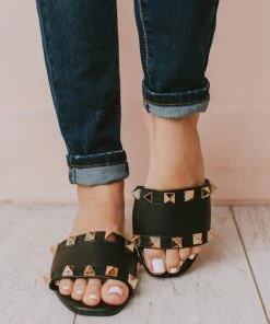 Shoes Evie Studded Sandals Black