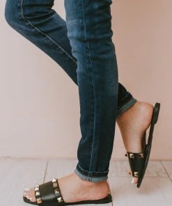 Shoes Evie Studded Sandals Black