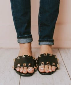 Shoes Evie Studded Sandals Black