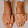Flora Ruched Sandal Coral Shoes