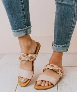 Freya Braided Sandals Nude