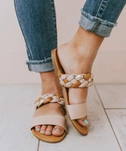 Freya Braided Sandals Nude