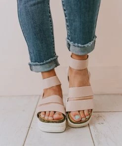 Halsey Platform Sandal Nude