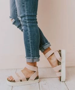 Halsey Platform Sandal Nude
