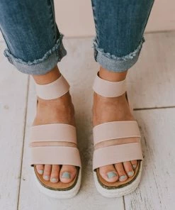 Halsey Platform Sandal Nude