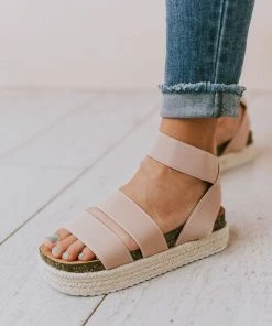 Halsey Platform Sandal Nude