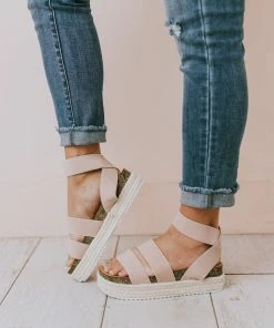 Halsey Platform Sandal Nude