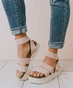 Halsey Platform Sandal Nude