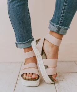 Halsey Platform Sandal Nude