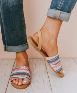 Harper Sling Back Sandal Blue/Pink Shoes