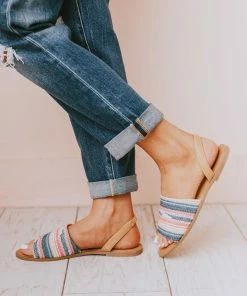 Harper Sling Back Sandal Blue/Pink Shoes