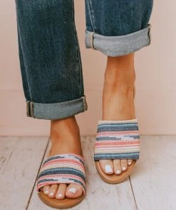 Harper Sling Back Sandal Blue/Pink Shoes