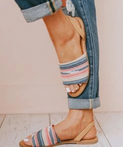 Harper Sling Back Sandal Blue/Pink Shoes