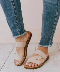 Harvey Slip On Sandals Camel Shoes