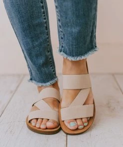 Harvey Slip On Sandals Camel Shoes