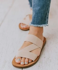 Harvey Slip On Sandals Camel Shoes