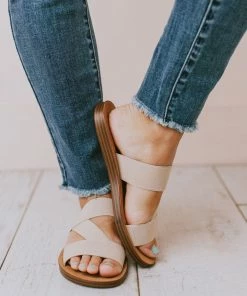 Harvey Slip On Sandals Camel Shoes