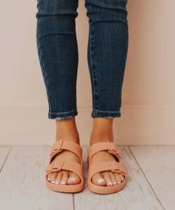 Lennie Buckled Sandals Coral Shoes