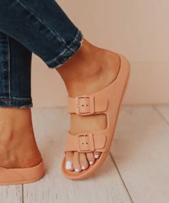 Lennie Buckled Sandals Coral Shoes