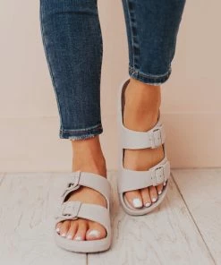 Shoes Lennie Buckled Sandals Grey