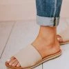 Leora Slip On Sandals Beige Shoes
