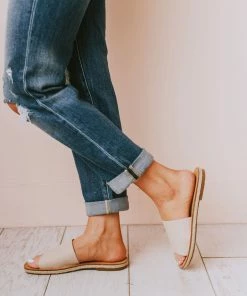 Leora Slip On Sandals Beige Shoes