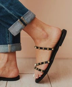 Shoes Lumi Studded Sandals Black