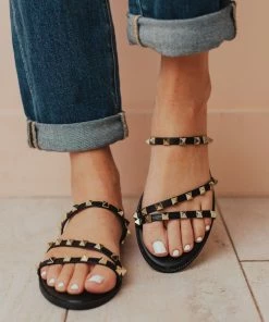 Shoes Lumi Studded Sandals Black